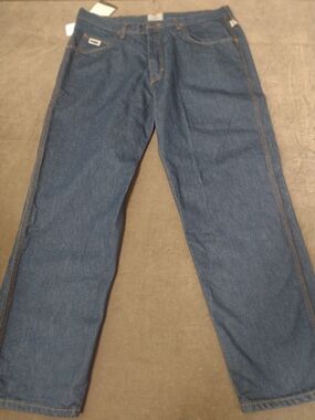 Men's Tyndale F290T 38/32 FRMC Flame Resistant Relax Fit Carpenter Blue Jeans